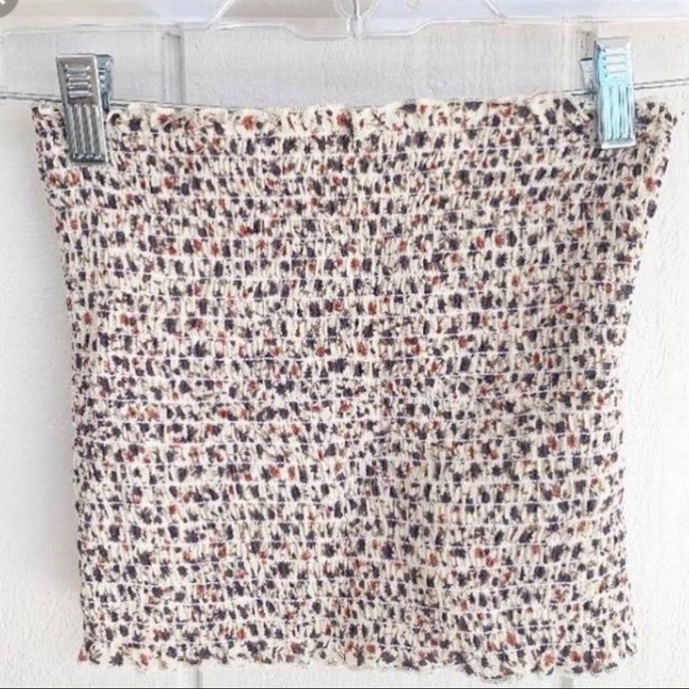 floral tube top from brandy melville!